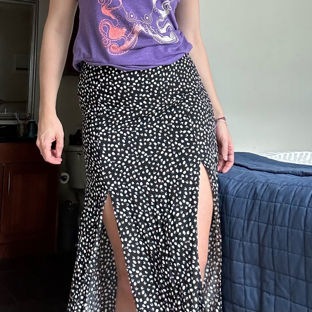 TopShop Double Slit midi skirt